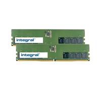 Integral 32GB [2x16GB] PC RAM MODULE KIT DDR5 4800MHZ PC5-38400 UNBUFFERED NON-ECC 1.1V 2GX8 CL40 EQV. TO KCP548US8K2-32 f/ KINGSTON memoria (32GB [2x16GB] PC RAM MODULE KIT DDR5 4800MTs PC5-38400 UNB