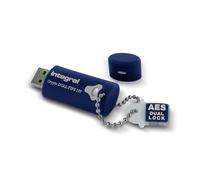 Integral 4GB Crypto Dual FIPS 197 Unità flash USB 3.0 crittografata 4GB USB Type-A 3.2 Gen 1 (3.1 Gen 1) Blu - Nouvo