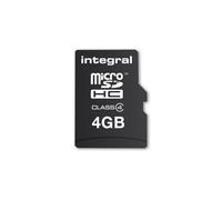 Integral 4GB MICROSDHC MEMORY CARD CLASS 4 MicroSD UHS-I (4GB MICRO SDHC MLC FLASH CL4 INTEGRAL)