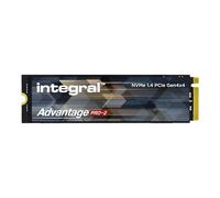 Integral 4TB Advantage Pro-2 M.2 2280 PCIe Gen4 X4 NVMe 1.4 SSD Fino a 7200 MB/s in lettura e 6200 MB/s in scrittura Tecnologia di raffreddamento - Nessun dissipatore di calore Maggiore affidabilità
