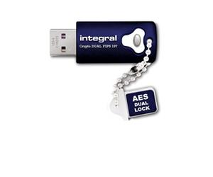 Integral 64 GB Crypto Dual FIPS 197 Unità flash USB 3.0 crittografata 64 GB USB Type-A 3.2 Gen 1 (3.1 Gen 1) Blu - Nouvo