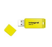Integral 64GB USB3.0 DRIVE NEON YELLOW UP TO R-100 W-30 MBS unit flash USB USB tipo A 3.2 Gen 1 3.1 Gen 1 Giallo (64GB USB3.0 NEW