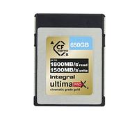 Integral 650 GB Scheda di memoria CFexpress Tipo B 2.0 12K e 8K RAW e 8K 120 Progettata per fotocamere cinematografiche e DSLR con una velocità di scrittura sostenuta di almeno 1500 MB/s