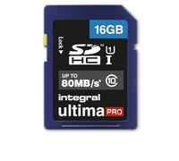 Integral INSDH16G10-80U1 memoria flash 16 GB SD UHS-I (16GB SDHC CL10 UHS 1 U1 80 MBS INTEGRAL)