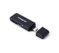 Integral Adattatore per lettore di schede di memoria Micro SD e SD USB C 3.0 a doppio slot - trasferimento file super veloce e compatibile con interfaccia UHS-I ad alta velocità: SDHC, SDXC, microSDHC