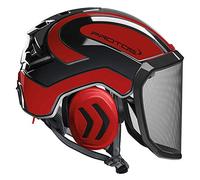 Integral Arborist Chainsaw Helmet Black & Red Personal