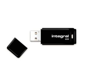 Integral Europe Neon - Chiavetta USB da 8 Gb, nero