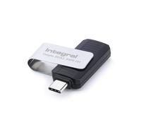 Integral Crypto-C - Chiavetta USB 256 GB con doppia crittografata, AES-XTS 256-bit crittografata hardware, USB 3.2 con doppia password sicura, certificata FIPS 197, compatibile con Mac, MacBook, PC,