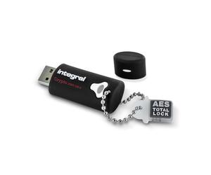 Integral INFD32GCRY3.0140-2 unit flash USB 32 GB USB tipo A 3.2 Gen 1 3.1 Gen 1 Nero (32GB HARDWARE ENCRYPTED USB 3.0 DRIVE SECURE PASSWORD 256 AES FIPS 140-2 CRYPTO INTEGRAL) - Nouvo