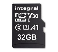 Integral Memory, scheda di memoria microSDxC da 32 GB, ad alta velocità fino a 100 MB/s in lettura, 30 MB/s in scrittura, V30 UHS-I U3 + adattatore SD