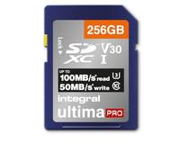 Integral - Scheda SD da 256 Gb, memoria ad alta velocità 4 K, SDXC fino a 100 MB/s, V30 UHS-I U3 256 GB. 256 GB