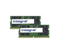 Integral KVR48S40BS8K2-32-IN memoria 32 GB 2 x 16 GB DDR5 4800 MHz (32GB [2x16GB] LAPTOP RAM MODULE KIT DDR5 4800MTs PC5-38400 UNBUFFERED NON-ECC SODIMM 1.1V 2GX8 CL40 INTEGRAL) - Nouvo