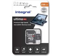 INTEGRAL MEMORY Premium Alta Velocità V30 UHS-I U3 Micro SDXC 256GB 100MB/s in lettura e 90MB/s in scrittura 4K