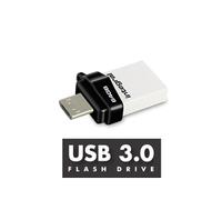 Integral MICRO FUSION USB 3.0 OTG Unità flash USB da 16 GB USB Type-A / Micro-USB 3.2 Gen 1 (3.1 Gen 1) Bianco - Nouvo
