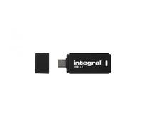 Integral Neon-C INFD64GBBLKC3.2 unità flash USB 64 GB USB tipo-C 3.2 Gen 1 [3.1 Gen 1] Nero (64GB USB-C 3.2 GEN1 DRIVE [USB3.1 USB3.0] BLACK-C UP TO R-150 W-30 MBS INTEGRAL)