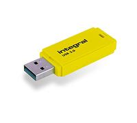 Integral Neon USB 3.0 16GB 16GB USB 3.0 (3.1 Gen 1) USB Type-A connector Yellow USB flash drive - USB Flash Drives (16 GB, USB 3.0 (3.1 Gen 1), USB Type-A connector, 110 MB/s, Cap, Yellow)