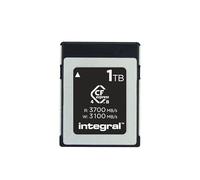 Integral Scheda di memoria CFexpress 4.0 di tipo B da 1 TB, 4K, 6K, 8K e oltre RAW, lettura 3700 MB/s, scrittura 3100 MB/s, scrittura sostenuta 1600 MB/s, progettata per fotocamere cinematografiche e