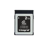 Integral Scheda di memoria CFexpress 4.0 di tipo B da 2 TB, 4K, 6K, 8K e oltre RAW, lettura 3700 MB/s, scrittura 3100 MB/s, scrittura sostenuta 1600 MB/s, progettata per fotocamere cinematografiche e