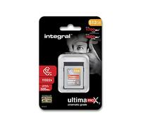 Integral Scheda di memoria CFexpress da 512 GB tipo B 2.0 8K RAW e 4K 120 FPS velocità di 1700 MB/s in lettura 1600 MB/s in scrittura Progettata per il direttore della fotografia