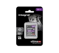 Integral Scheda di memoria compatta da 32 GB UDMA-7 366x VPG-20 55 MB/s in lettura e 25 MB/s in scrittura professionale ad alta velocità