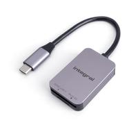 Integral Slot Dual UHS-II V90, V60 SD 4.0 e microSD Adattatore lettore di schede di memoria USB C - per iPhone 15, 16 Plus, Pro, Pro Max, MacBook Pro,Air, iPad, PC, laptop, smartphone