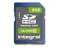 Integral Ultima Pro SDHC Memory Card with Protective Case Class 10 20MB/s 8GB Ref INSDH8G10V1