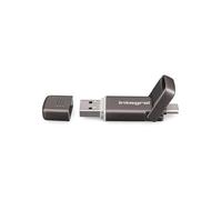 Integral USSD 1TB SlimXpress Dual USB 3.2 Gen 2×1 Chiavetta USB Dual Type-C & Type-A, SSD portatile, lettura fino a 550 MB/s e scrittura fino a 500 MB/s.