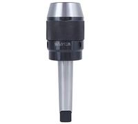 Integrated Drill Chuck MT3 APU16 Flat Tail, Milling Machine Drill Chuck, High Precision High Speed Steel Chuck with Strong Grip for MT3 Taper Spindle Replacement