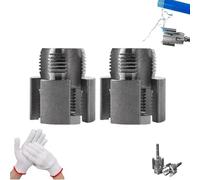Integrated Internal & External Pipe Threading Tool, Pipe Thread Cutting tool, Electric Drill Compati, 1/2'' and 3/4'' Water Internal and External Integrated Threader (3/4"+3/4")