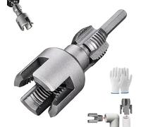Integrated Internal & External Pipe Threading Tool, PVC Pipe Threader Kit 3 Misure (1/2", 3/4", 1") - Reusable Round The Set for Plumbing & DIY Projects (3/4")