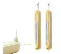 Integrated Seam Remover and Needle Threading Tool,Multifunctional Seam Rippers, Sewing Supplies,Quick Sewing Machine Loop Needle Threaders 2 in 1 Needle Threader Seam Ripper (White)