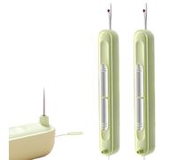 Integrated Seam Remover and Needle Threading Tool,Multifunctional Seam Rippers, Sewing Supplies,Quick Sewing Machine Loop Needle Threaders 2 in 1 Needle Threader Seam Ripper (Green)