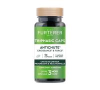 René Furterer Triphasic Caps 90 Capsule Integratore per la Crescita Fisiologica dei Capelli Trattamento di 3 Mesi