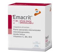 Integratore alimentare EMACRIT OROSOLUBILE con Ferro, Vitamine C, B6 e B12 - 30