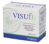 Integratore Alimentare VISUFLY 30 Bustine con Bromelina, Collagene Peptan, Papai