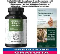 Integratore Complesso di cardo mariano - 120 capsule - Cardo mariano, carciofo