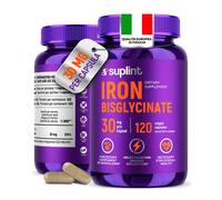 Integratore di Ferro Bisglicinato 30 mg Supporto per Energia Globuli Rossi e