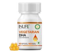Integratore di Omega 3 a base vegetale INLIFE | DHA vegetariano 400 mg - 60 N