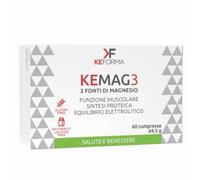 Integratore Magnesio KEMAG3 Keforma 60 cpr - Tripla Fonte di Magnesio