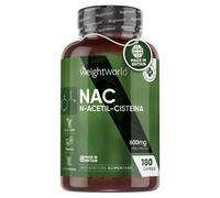 Integratore NAC N-Acetil-Cisteina NAC 600Mg (Scorta 6 Mesi) Precursore Glucagone