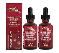 Integratore Pepe di Caienna Gocce Liquide+ Vitamina D3 K2, Bacche di Biancospino