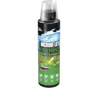 Integratore per pesci - Microbe-Lift Vitamins 236 ml - booster vitaminico con amminoacidi - rafforza sistema immunitario, vitalità & colori - per acquari d’acqua dolce - senza nitrati