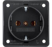 Integro Flow presa Schuko nero opaco 9418505