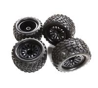 INTEGY 1/10 Off-Road Wheel & Tire Set, 4pcs OD132mm W68mm Hex12mm - C30368