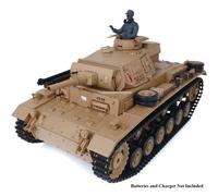 INTEGY 1/16 Scale German Panzer III AUSF H RC Tank, 2.4Ghz R/C Model HL3849-1 7.