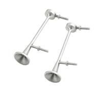 INTEGY Realistic Stainless Steel Metal Air Horn Set 48mm for Tamiya 1/14 Tractor