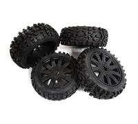 INTEGY Tires, Wheels & Inserts TK63 Style w/ 17mm Hex for 1/8 Buggy Size 4pcs OD
