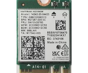 Intel AX210.NGWG con vPro, scheda adattatore di rete wireless Bluetooth 5.2 Wi-Fi 6E