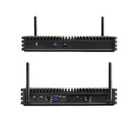 Intel NUC 8 - Mini PC robusto senza ventola (BKCMCR1ABA + BKCM8I5CB8N) | Core i5-8265U fino a 3,9 GHz, 8 GB LPDDR3, 128 GB SSD | Computer industriale a fattore di forma ridotto, Dual LAN per