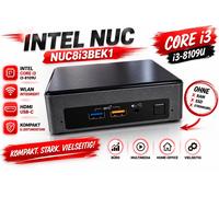 Intel NUC8i3BEK1 Mini PC i3-8109U Desktop Nero Ultra-Slim HDMI USB-C WLAN